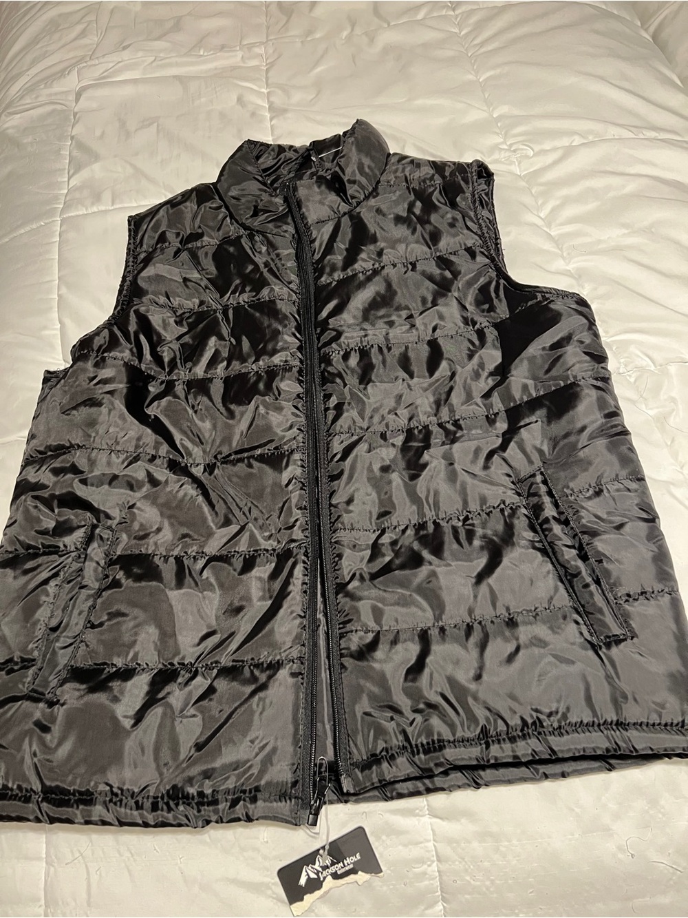 NWT - Black Quilted Packable Vest
